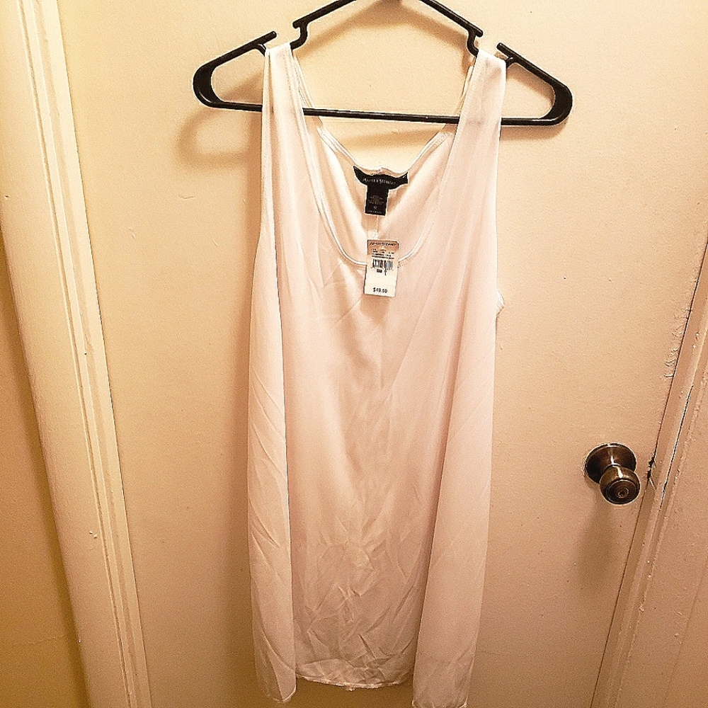 Ashley Stewart White Slip like dress
